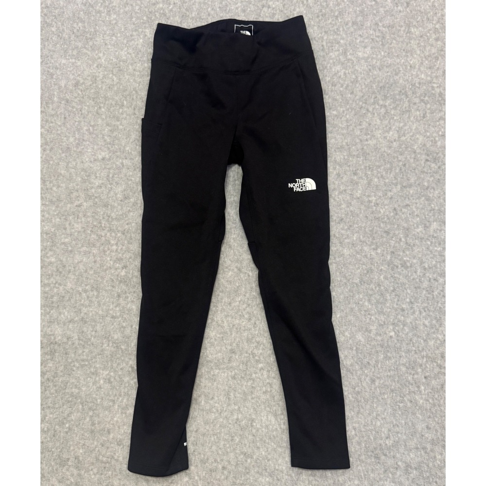 The North Face Girls Black FlashDry‎ Athletic Leggings Size S 7/8 Pockets